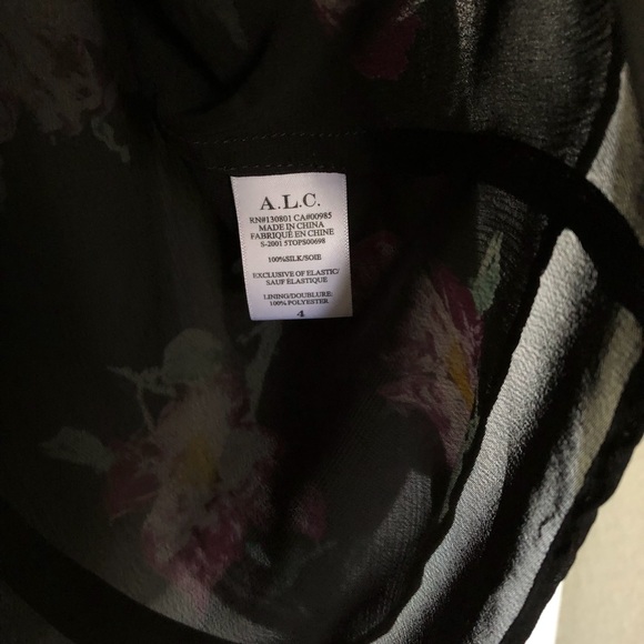 A.L.C. Venetia Floral Silk Blouse NWOT - Picture 4 of 9